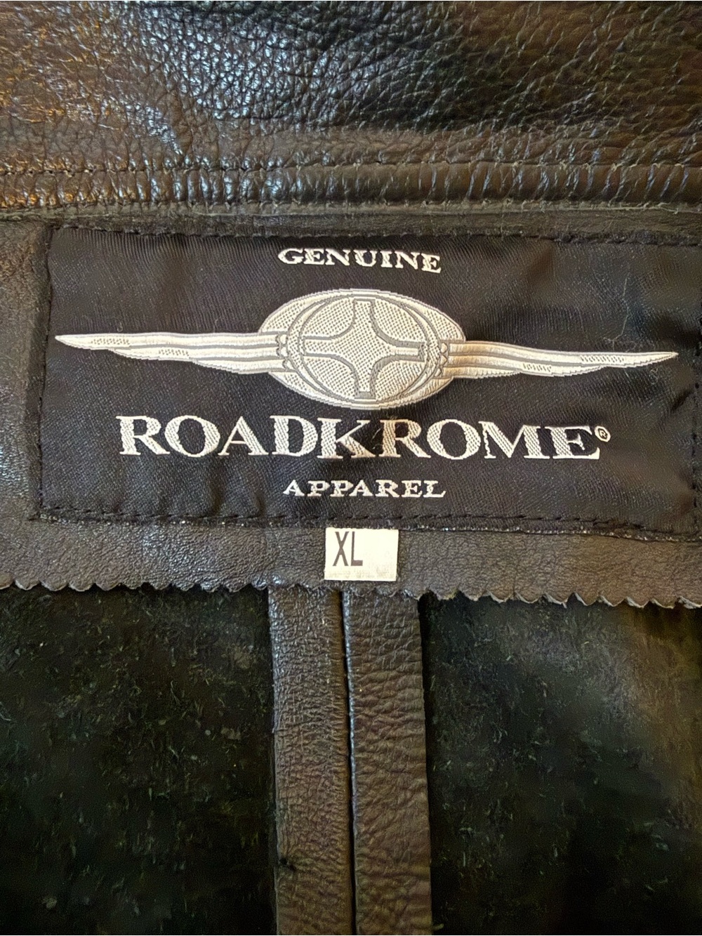Roadkrome Women’s XL Genuine Leather Motorcycle Chaps Black Biker